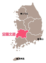 全羅北道位置図
